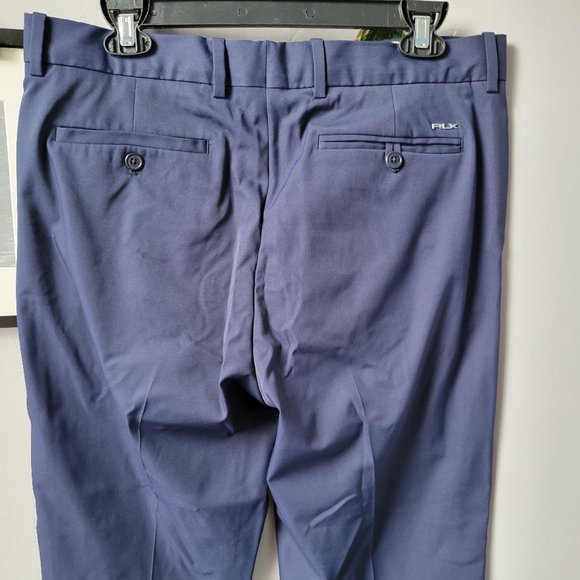 Ralph Lauren RLX Men's Flat Front Golf Pants in French Navy 32 - Picture 4 of 14